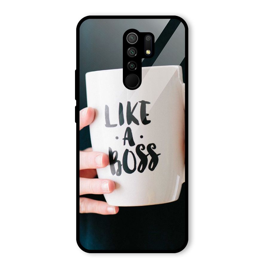Like a Boss Glass Back Case for Redmi 9 Prime