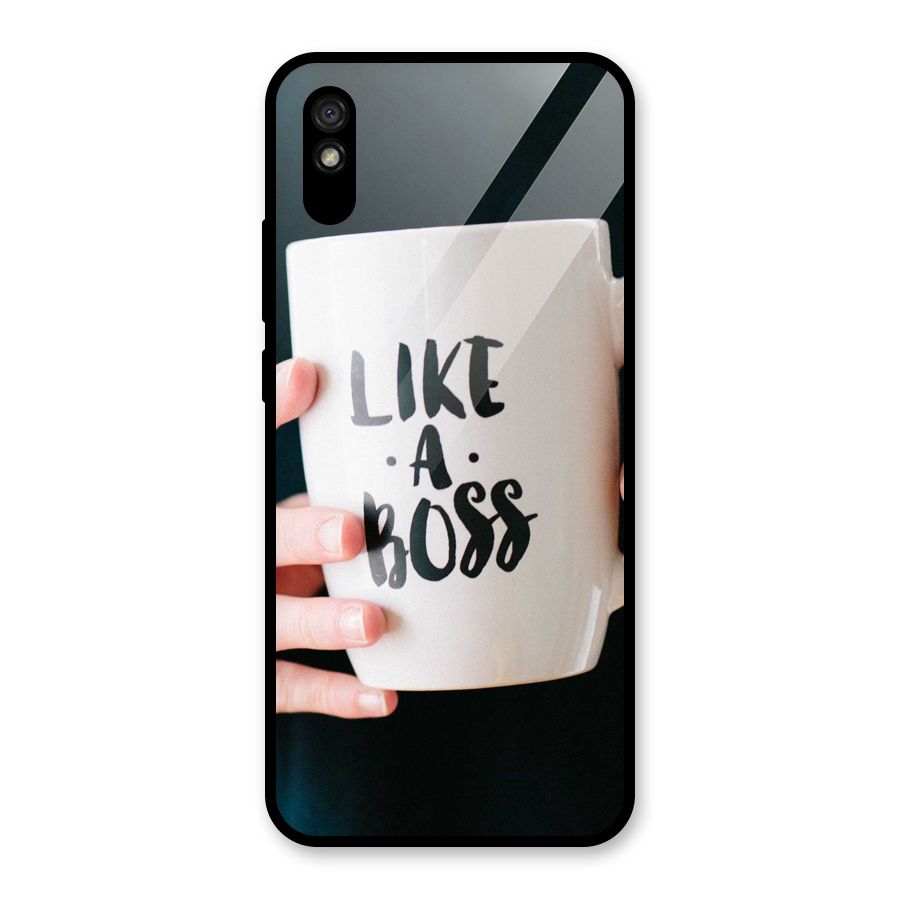 Like a Boss Glass Back Case for Redmi 9i