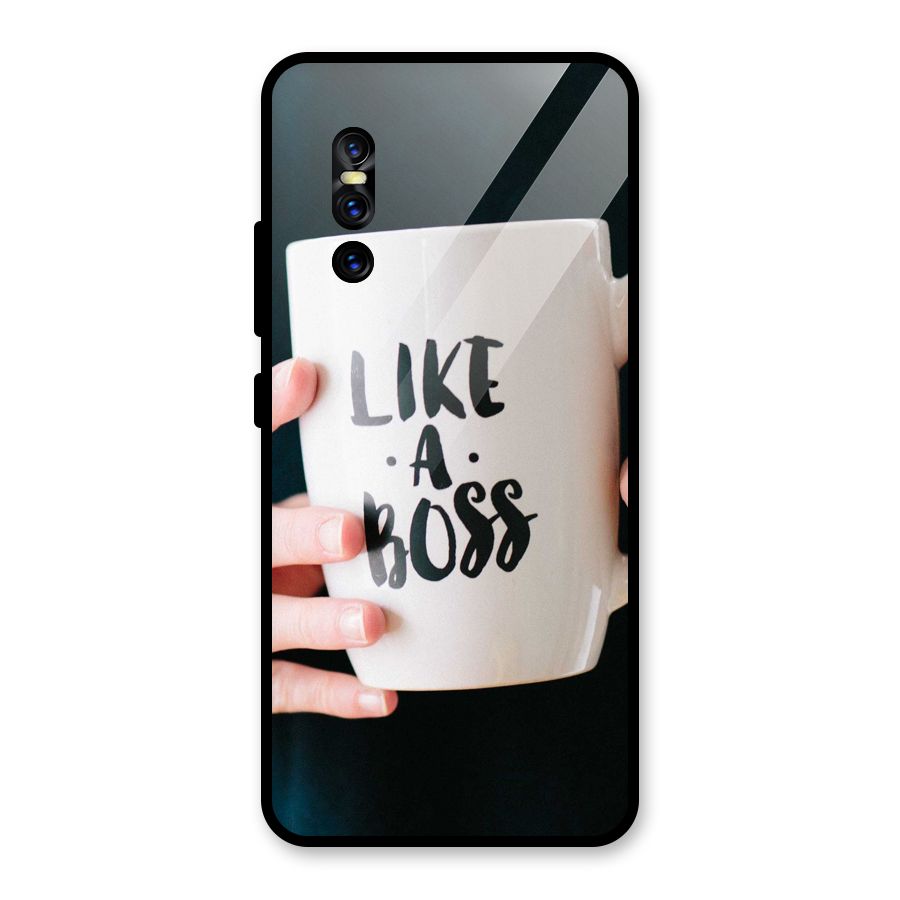 Like a Boss Glass Back Case for Vivo V15 Pro