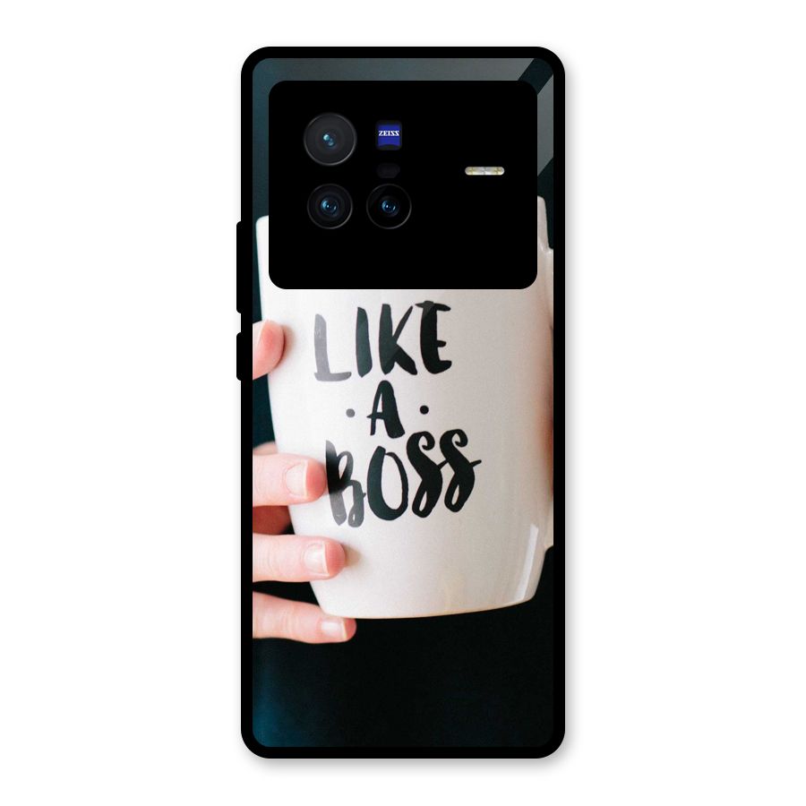 Like a Boss Glass Back Case for Vivo X80