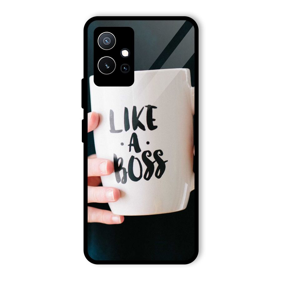 Like a Boss Glass Back Case for Vivo Y75 5G