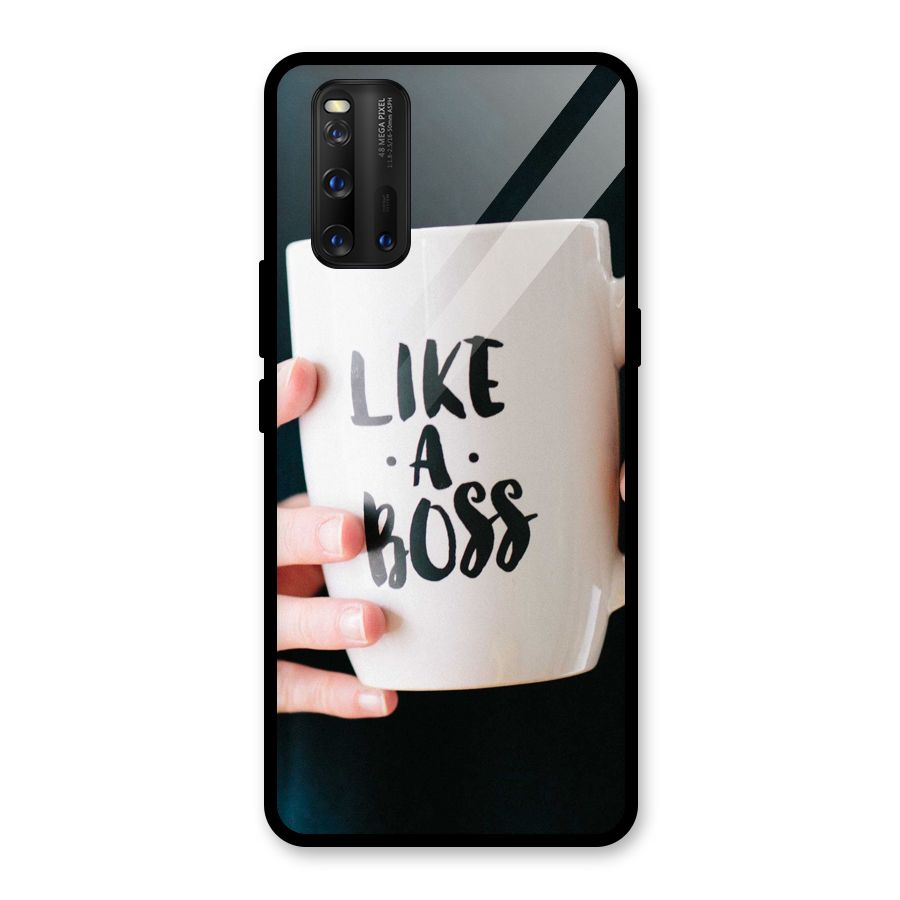 Like a Boss Glass Back Case for Vivo iQOO 3