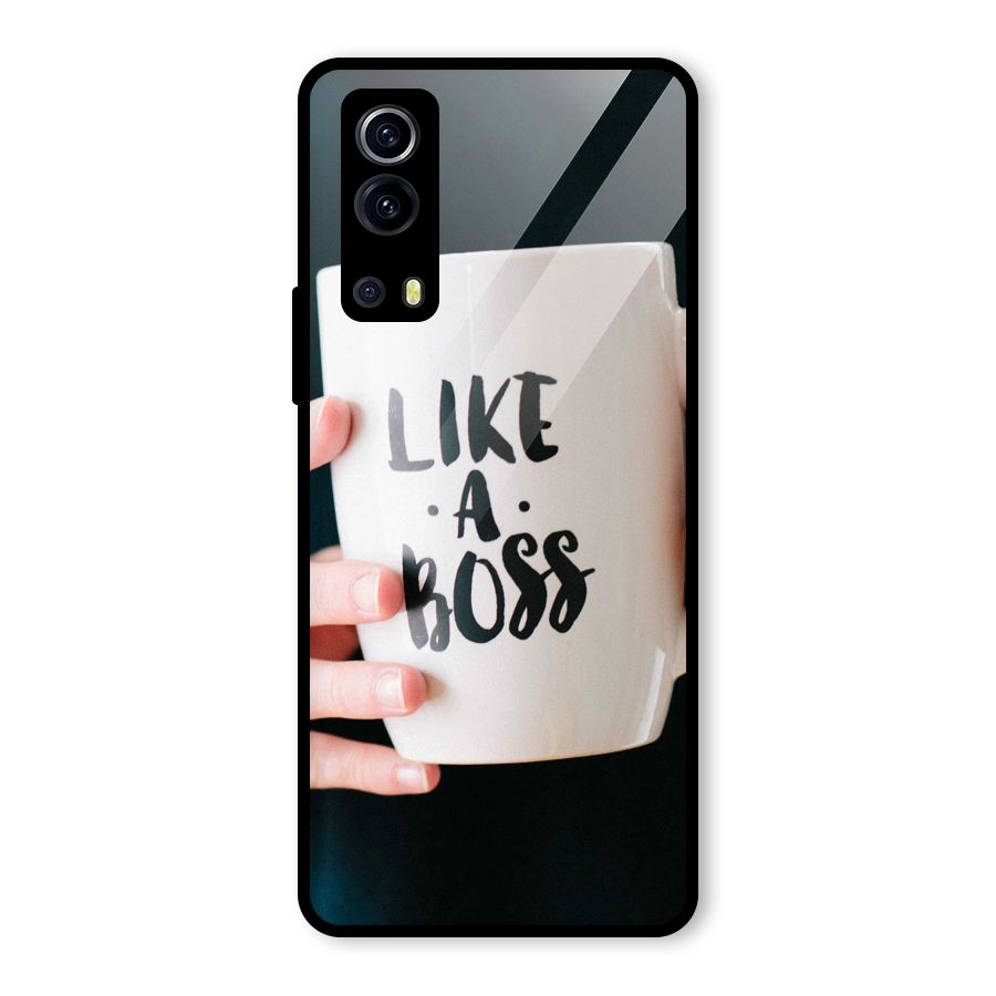 Like a Boss Glass Back Case for Vivo iQOO Z3