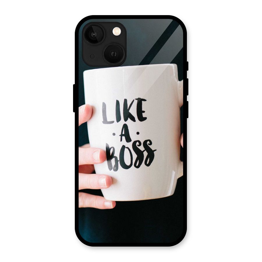 Like a Boss Glass Back Case for iPhone 13