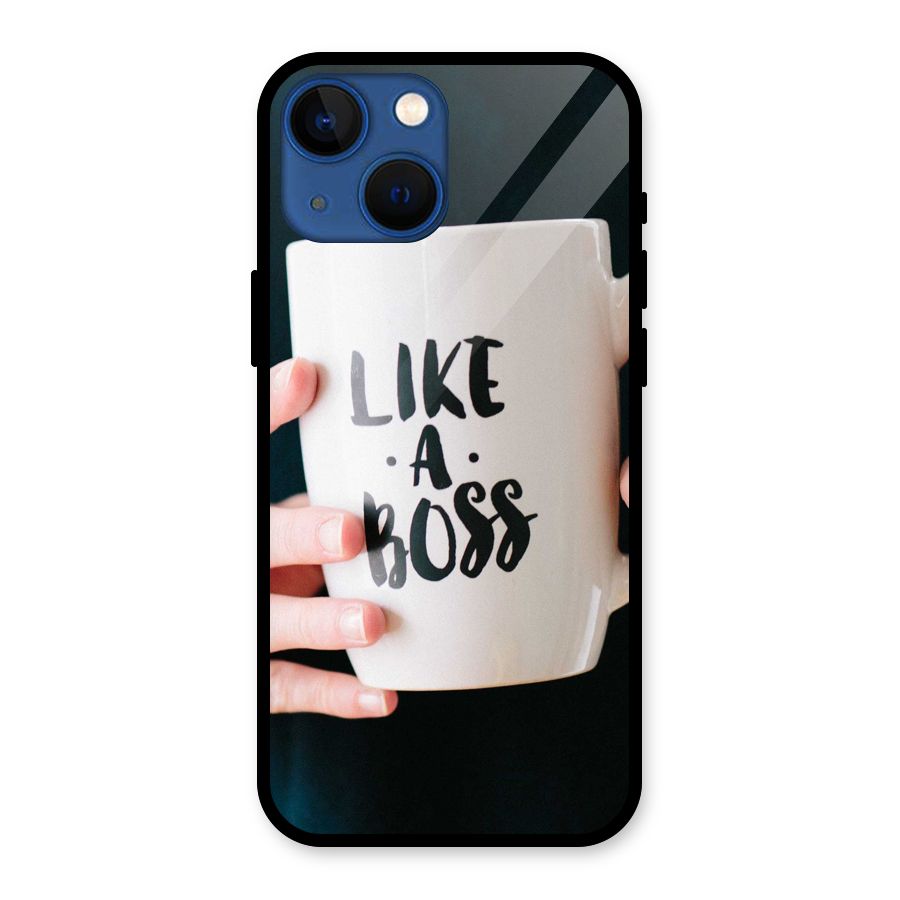 Like a Boss Glass Back Case for iPhone 13 Mini