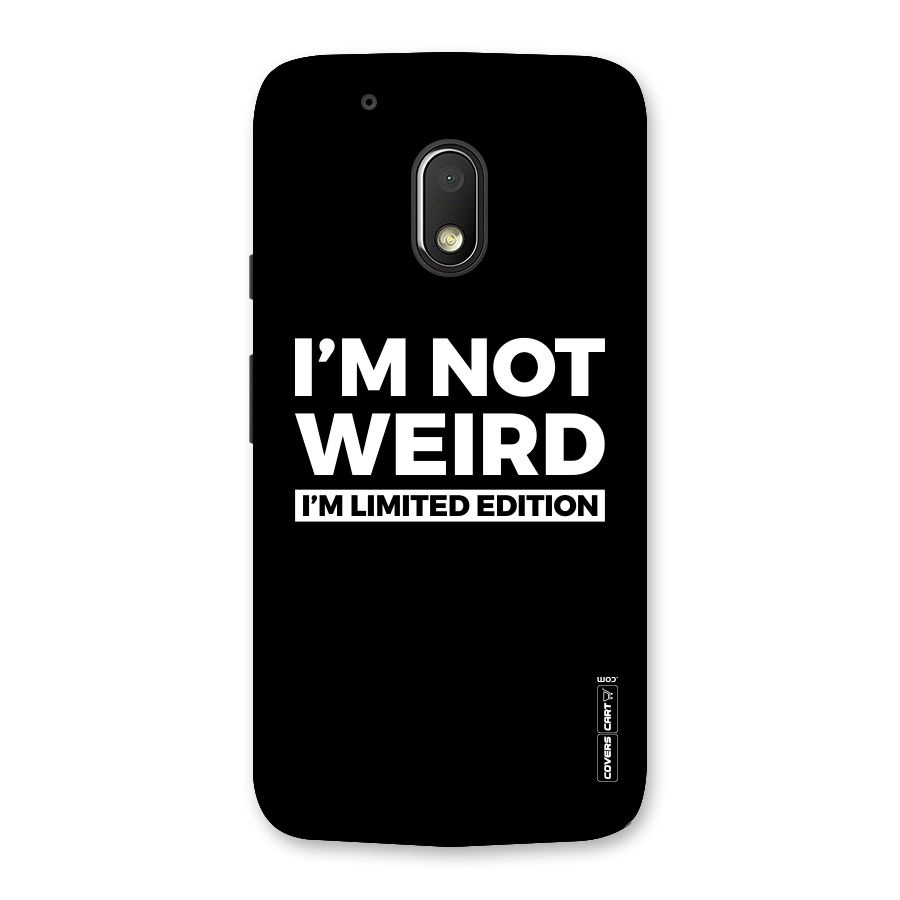 Limited Edition Back Case for Moto G4 Play