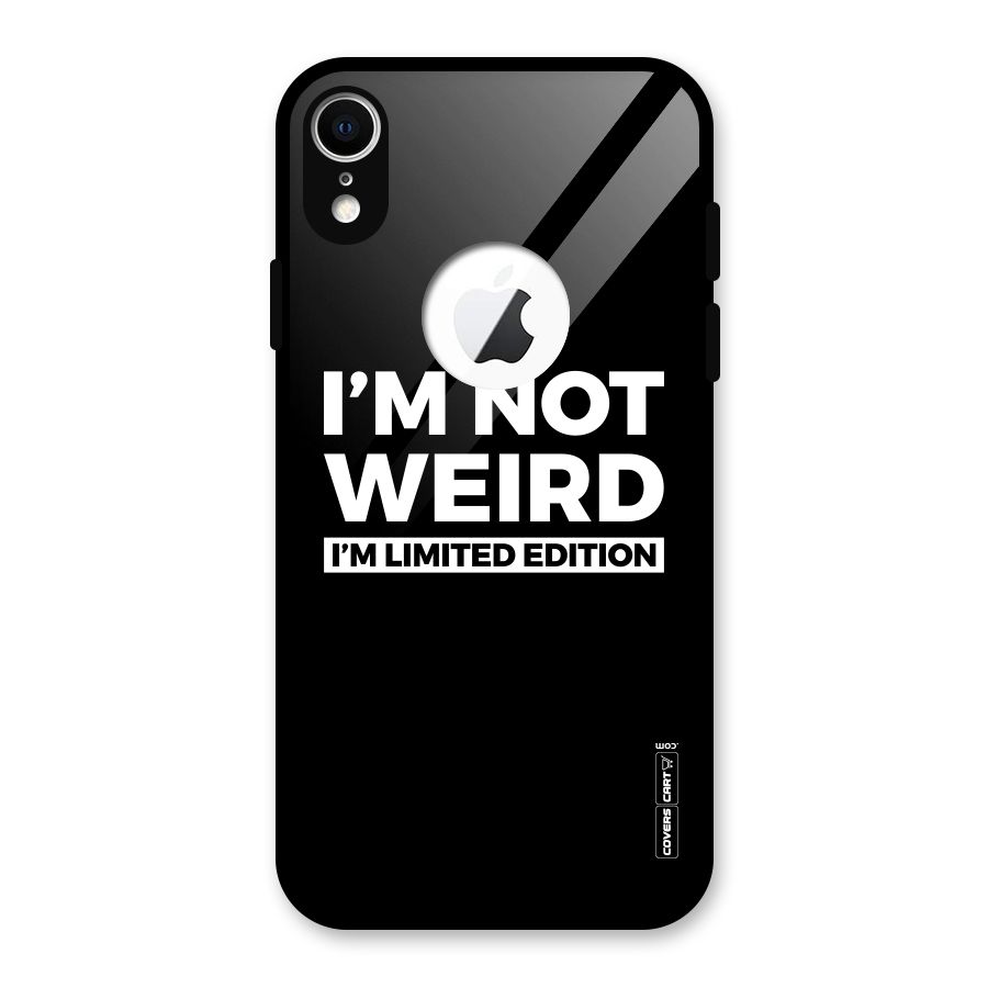 Limited Edition Glass Back Case for iPhone XR Logo Cut