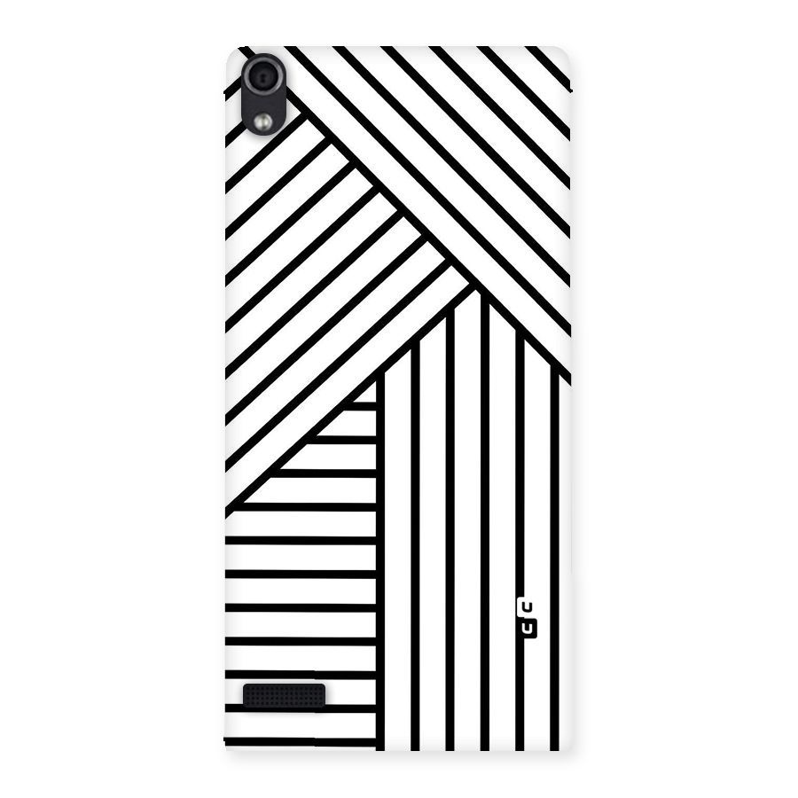 Lines Pattern Stripes Back Case for Ascend P6