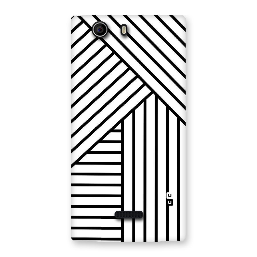 Lines Pattern Stripes Back Case for Canvas Nitro 2 E311