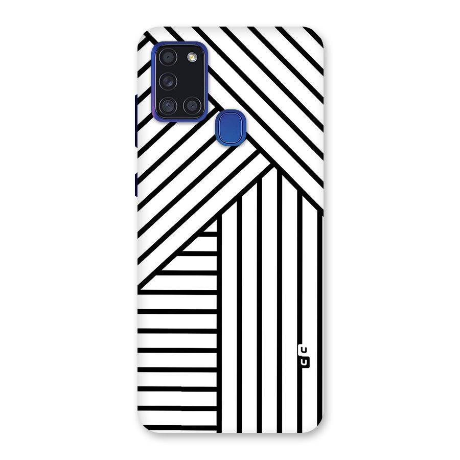 Lines Pattern Stripes Back Case for Galaxy A21s