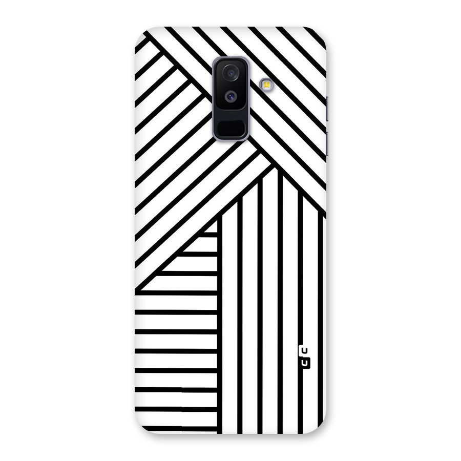 Lines Pattern Stripes Back Case for Galaxy A6 Plus