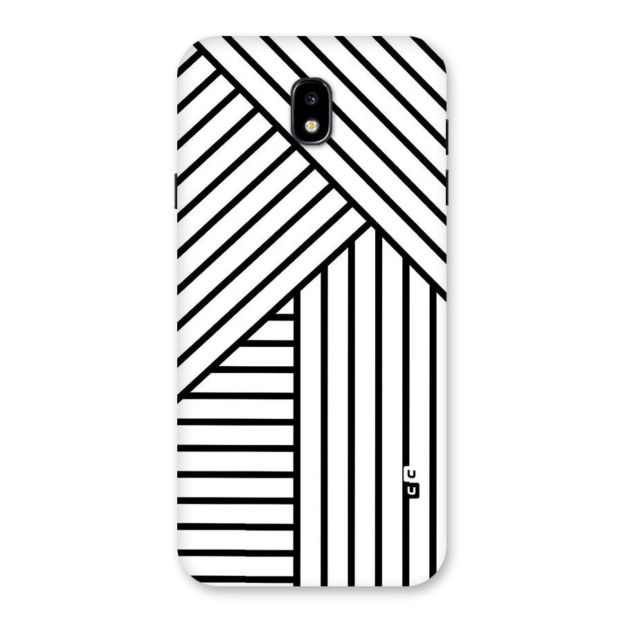 Lines Pattern Stripes Back Case for Galaxy J7 Pro