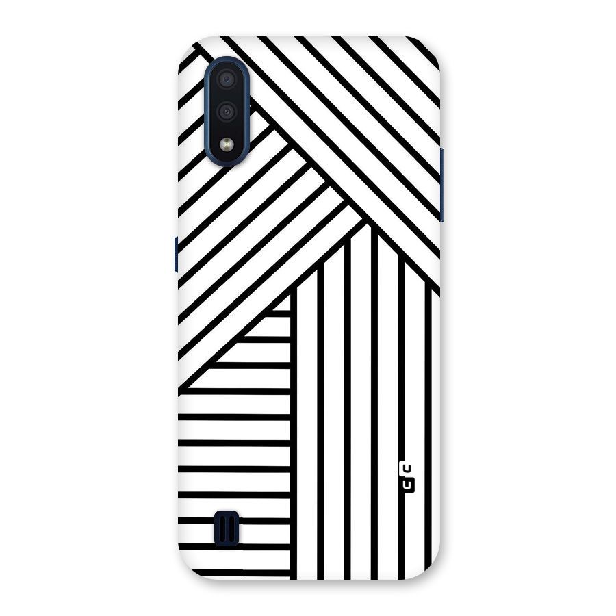 Lines Pattern Stripes Back Case for Galaxy M01