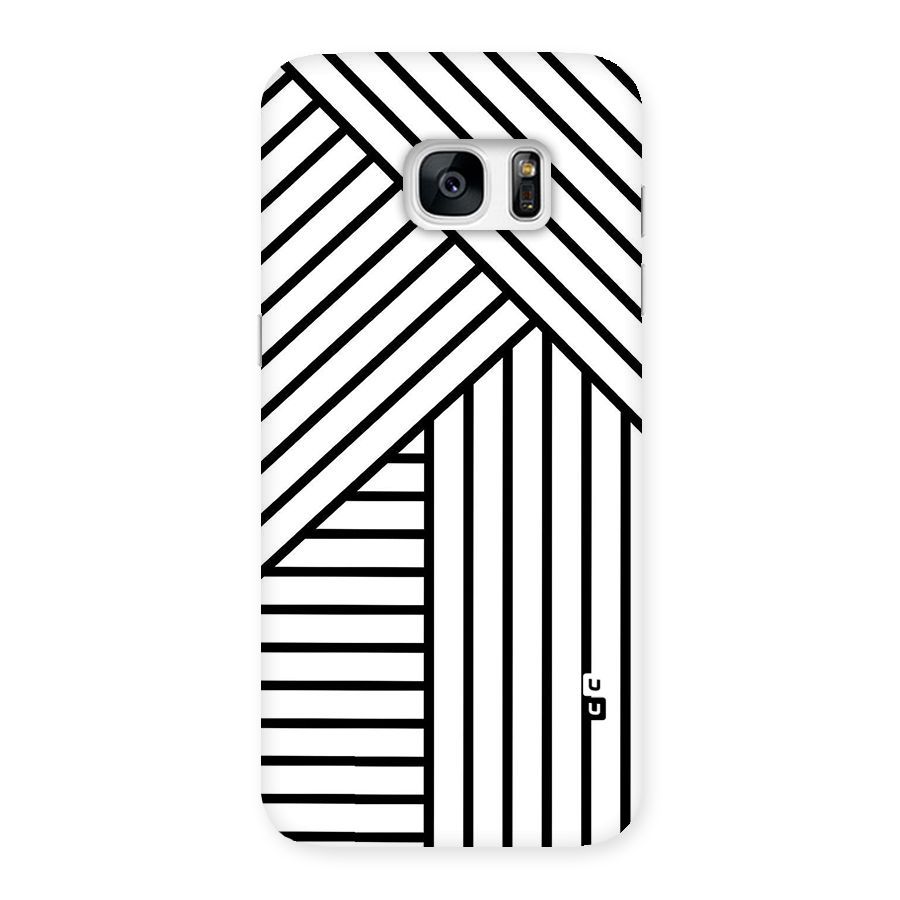 Lines Pattern Stripes Back Case for Galaxy S7 Edge