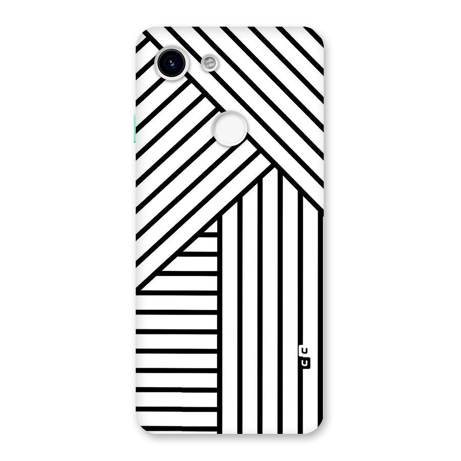 Lines Pattern Stripes Back Case for Google Pixel 3