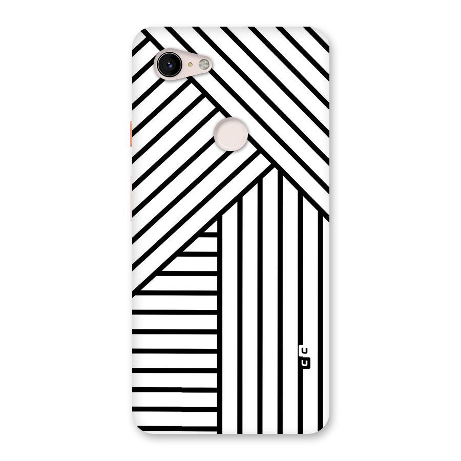 Lines Pattern Stripes Back Case for Google Pixel 3 XL
