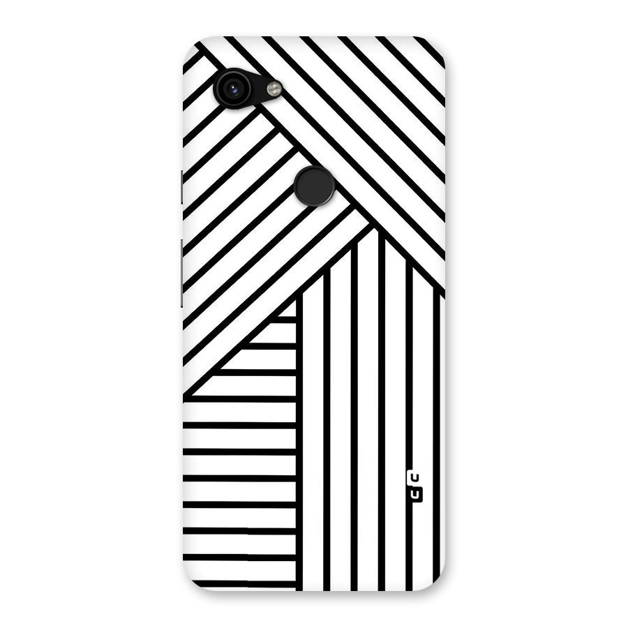 Lines Pattern Stripes Back Case for Google Pixel 3a XL
