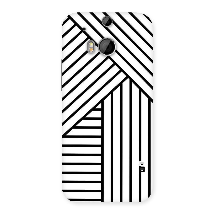 Lines Pattern Stripes Back Case for HTC One M8