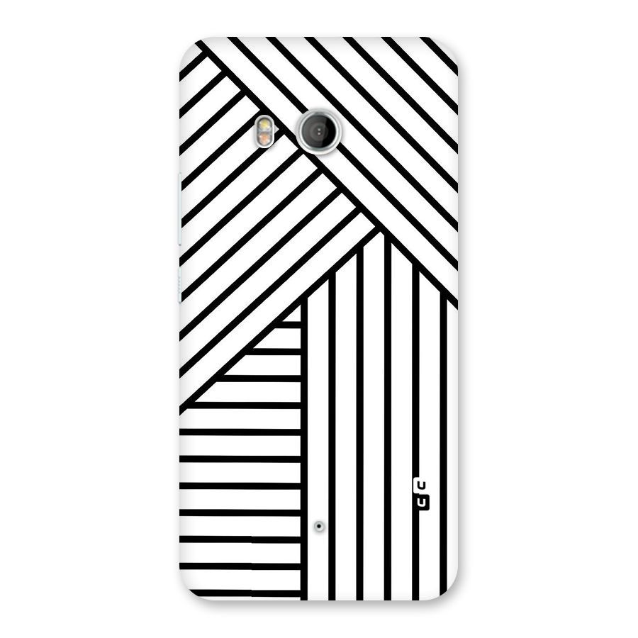 Lines Pattern Stripes Back Case for HTC U11