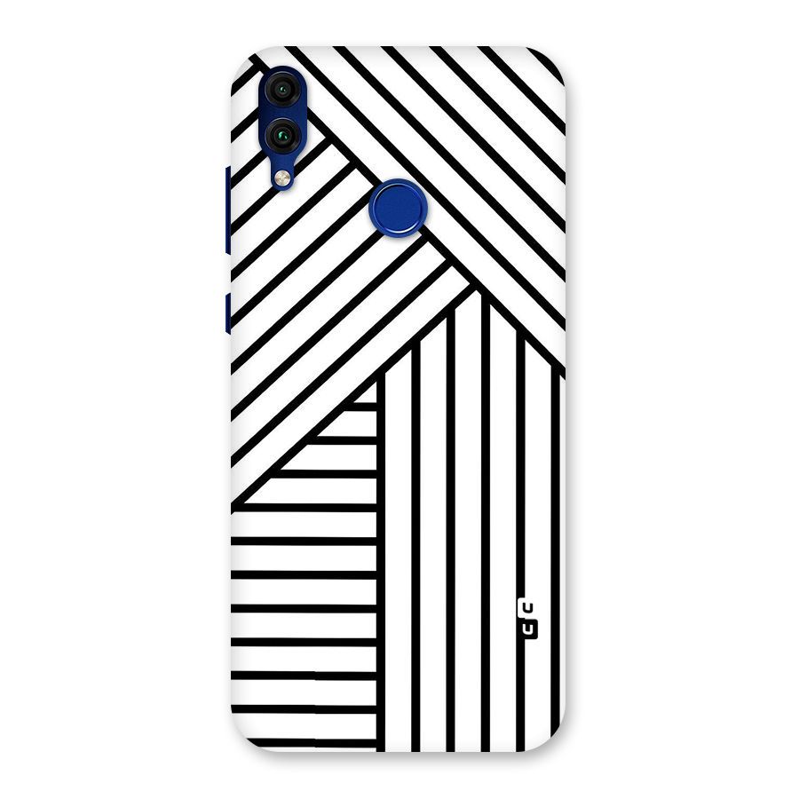 Lines Pattern Stripes Back Case for Honor 8C