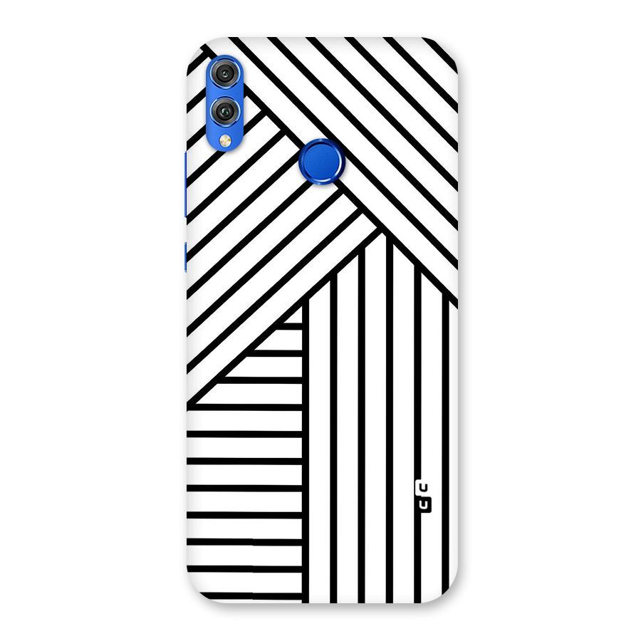Lines Pattern Stripes Back Case for Honor 8X
