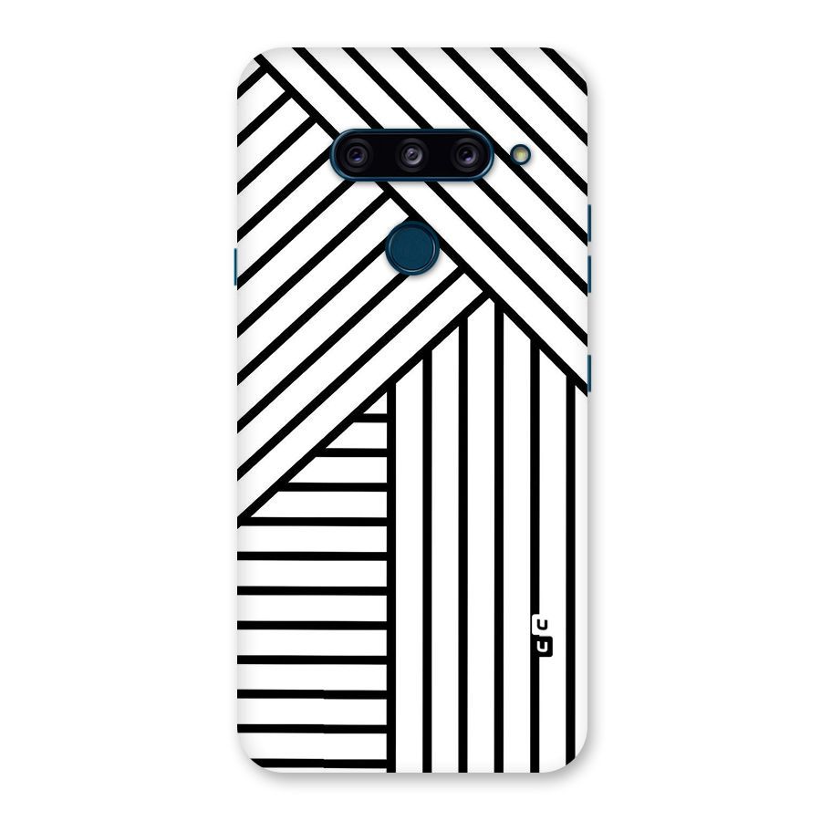 Lines Pattern Stripes Back Case for LG  V40 ThinQ