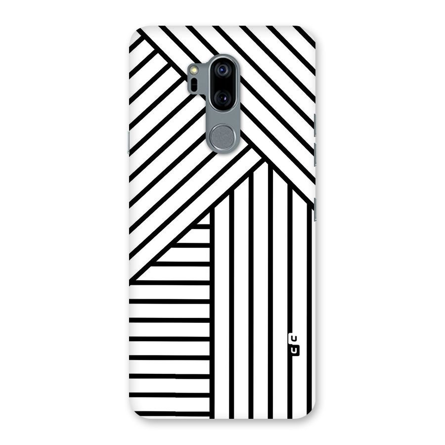 Lines Pattern Stripes Back Case for LG G7