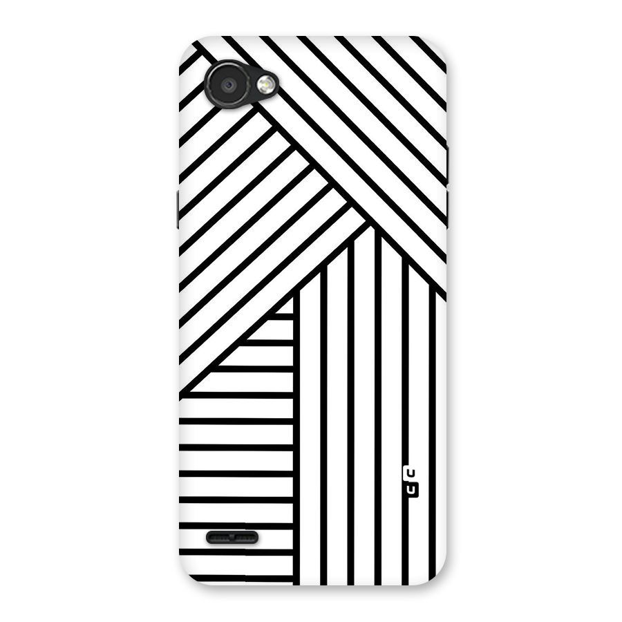 Lines Pattern Stripes Back Case for LG Q6