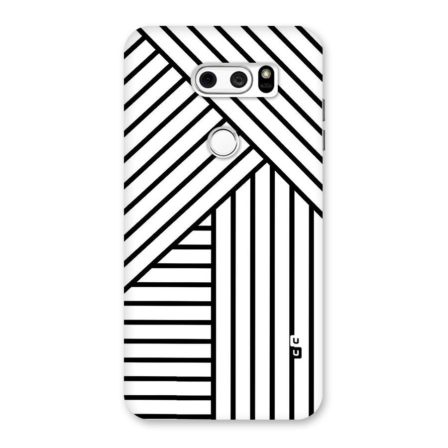 Lines Pattern Stripes Back Case for LG V30