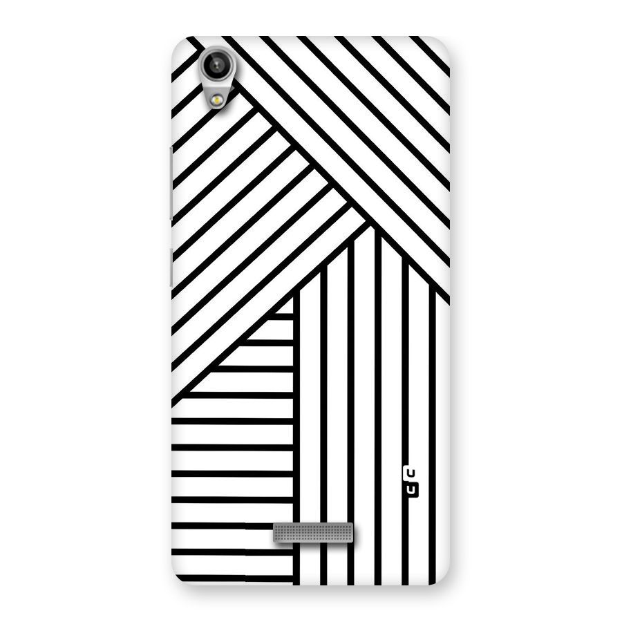 Lines Pattern Stripes Back Case for Lava-Pixel-V1