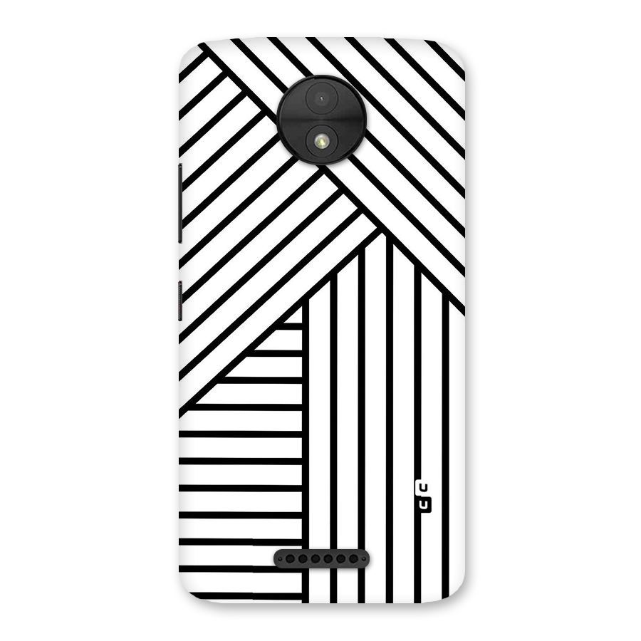 Lines Pattern Stripes Back Case for Moto C