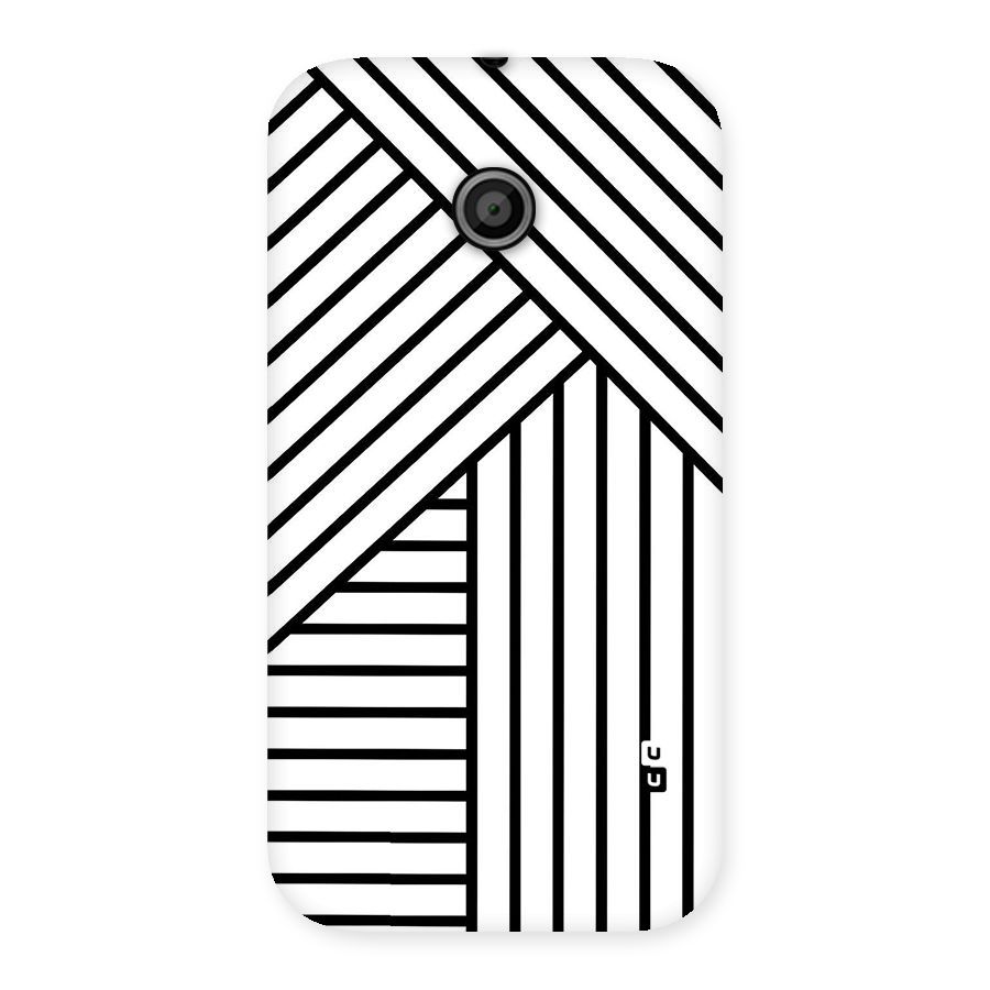Lines Pattern Stripes Back Case for Moto E