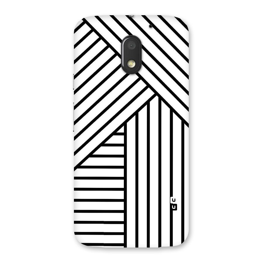 Lines Pattern Stripes Back Case for Moto E3 Power