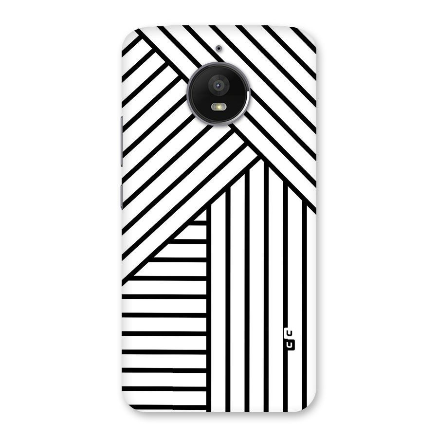 Lines Pattern Stripes Back Case for Moto E4 Plus
