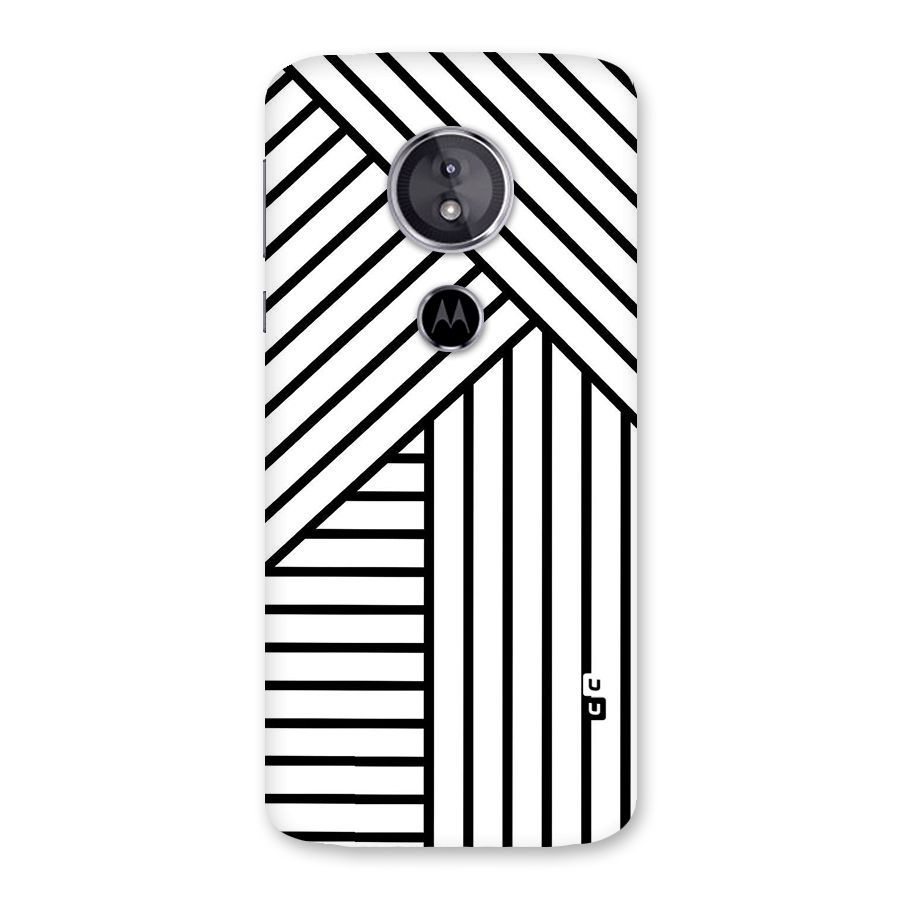 Lines Pattern Stripes Back Case for Moto E5