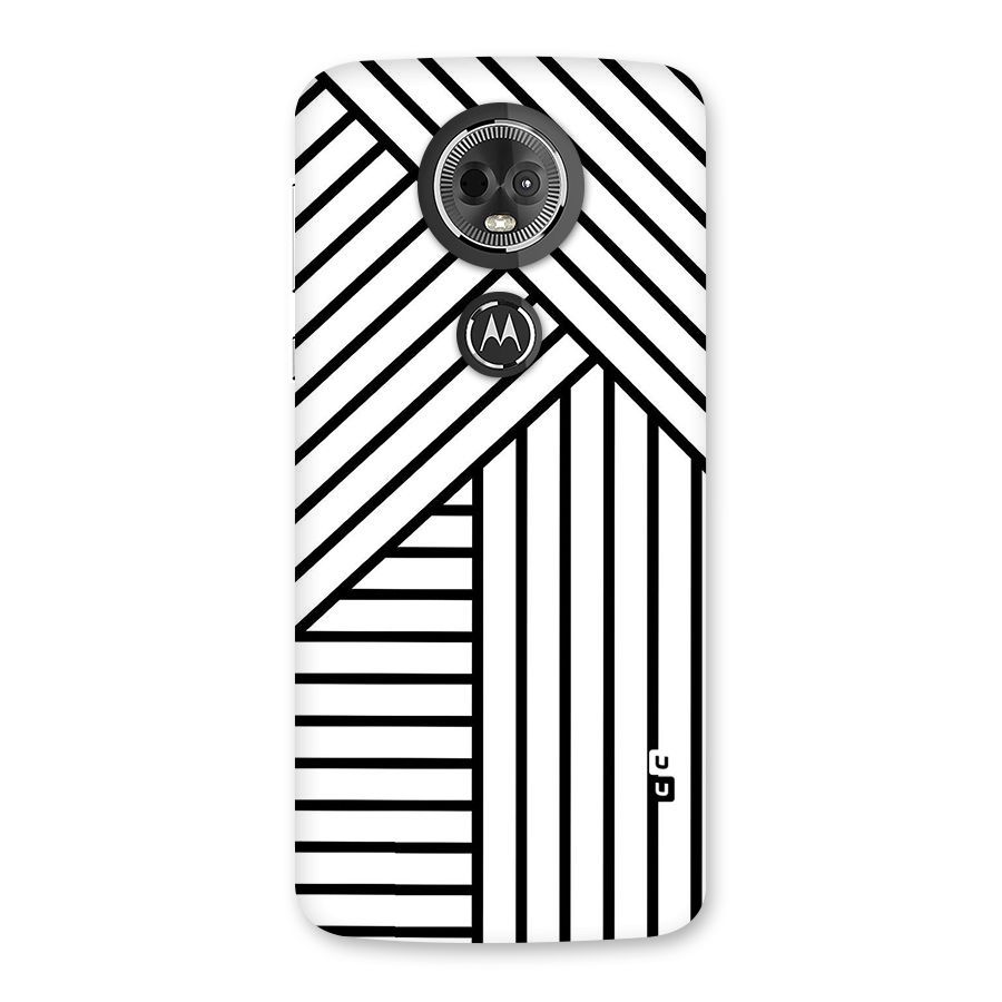 Lines Pattern Stripes Back Case for Moto E5 Plus