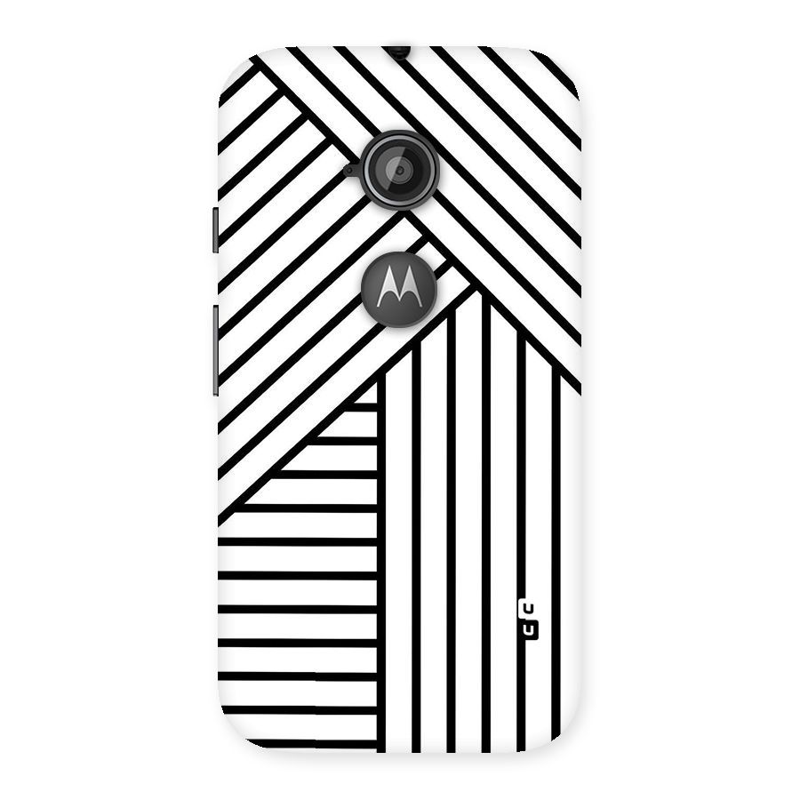 Lines Pattern Stripes Back Case for Moto E 2nd Gen