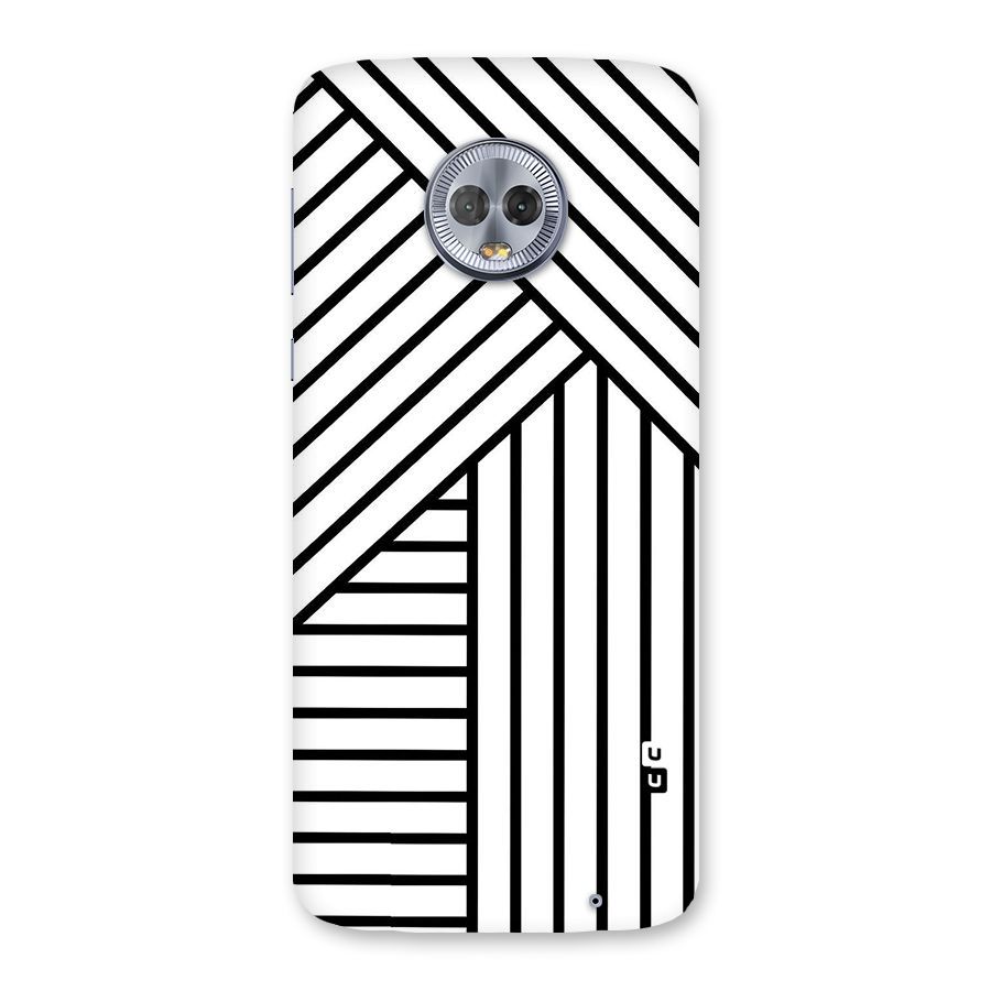 Lines Pattern Stripes Back Case for Moto G6 Plus