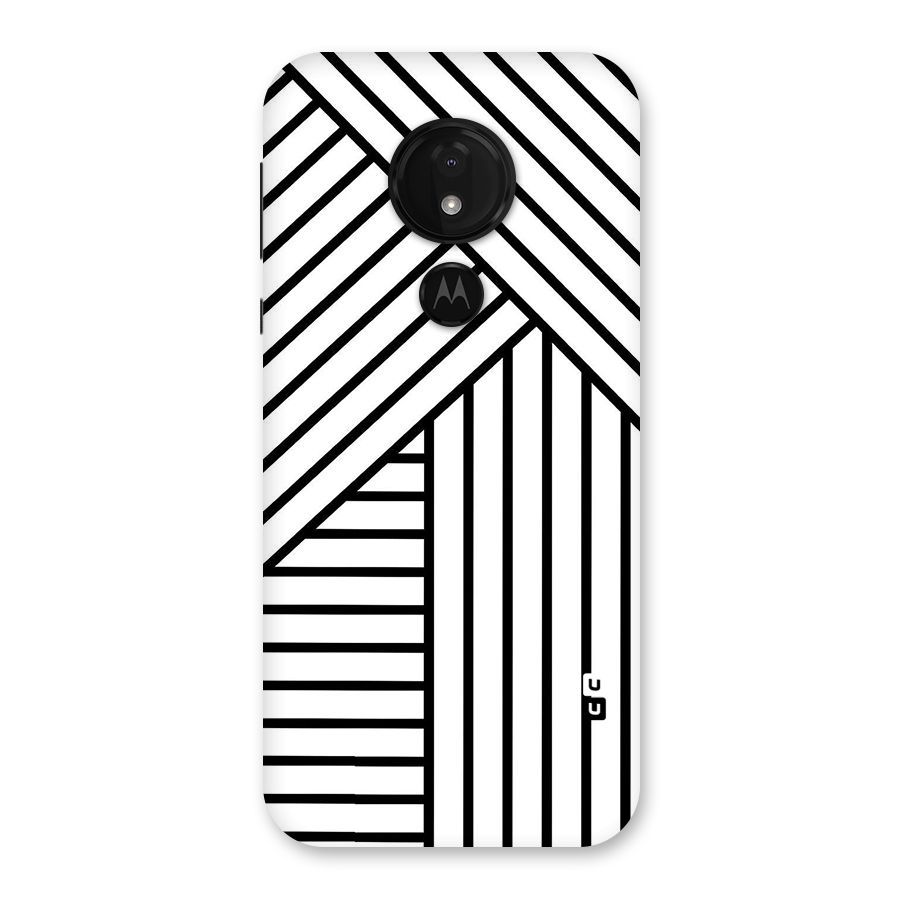 Lines Pattern Stripes Back Case for Moto G7 Power
