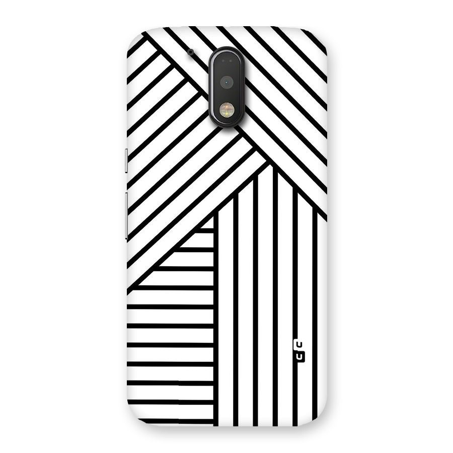 Lines Pattern Stripes Back Case for Motorola Moto G4 Plus
