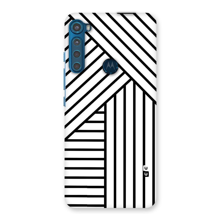 Lines Pattern Stripes Back Case for Motorola One Fusion Plus