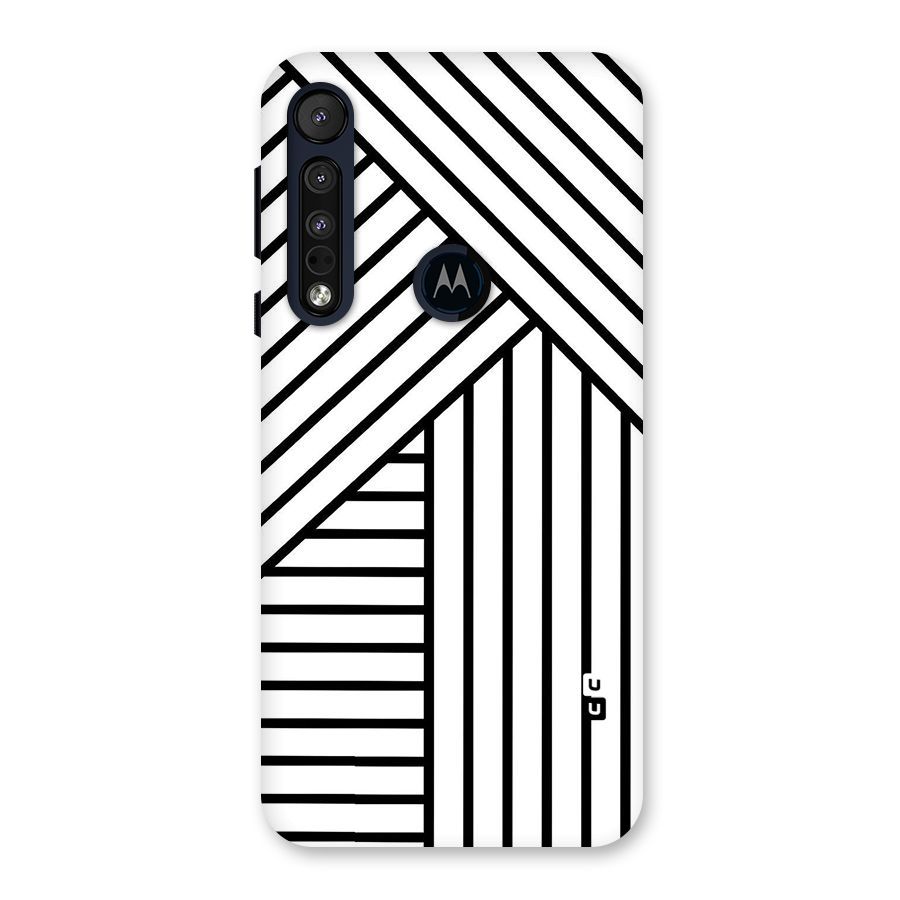 Lines Pattern Stripes Back Case for Motorola One Macro