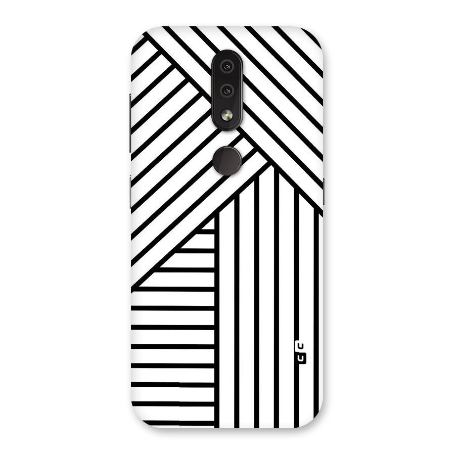 Lines Pattern Stripes Back Case for Nokia 4.2
