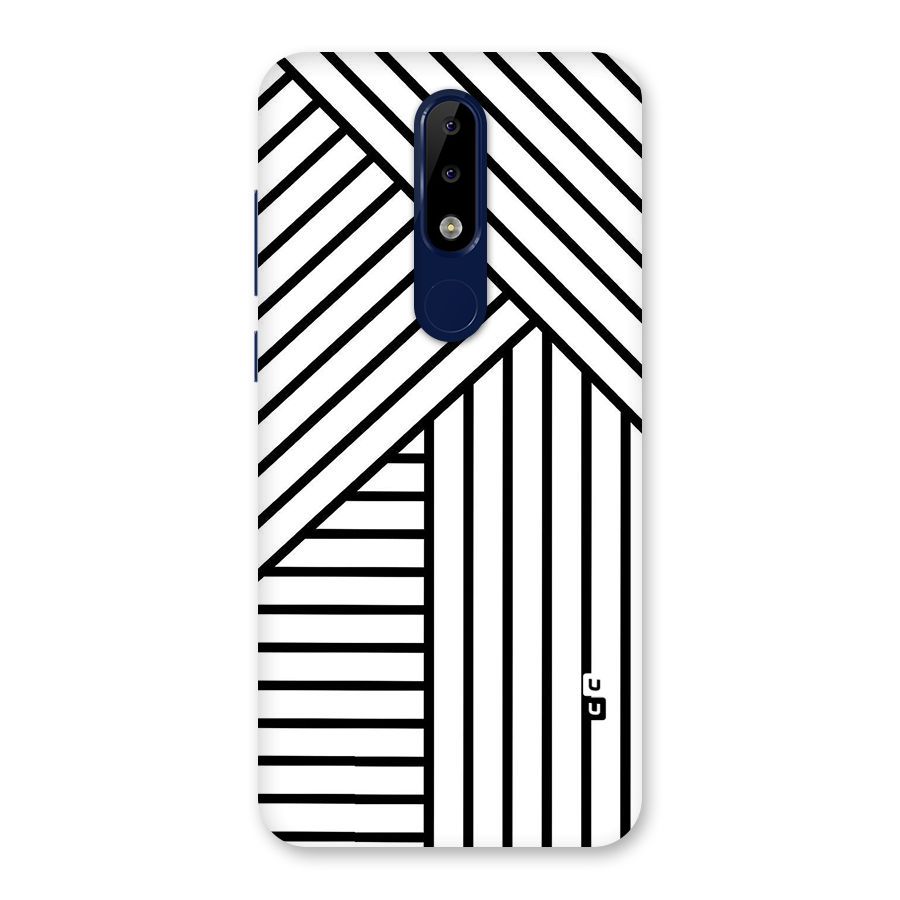 Lines Pattern Stripes Back Case for Nokia 5.1 Plus