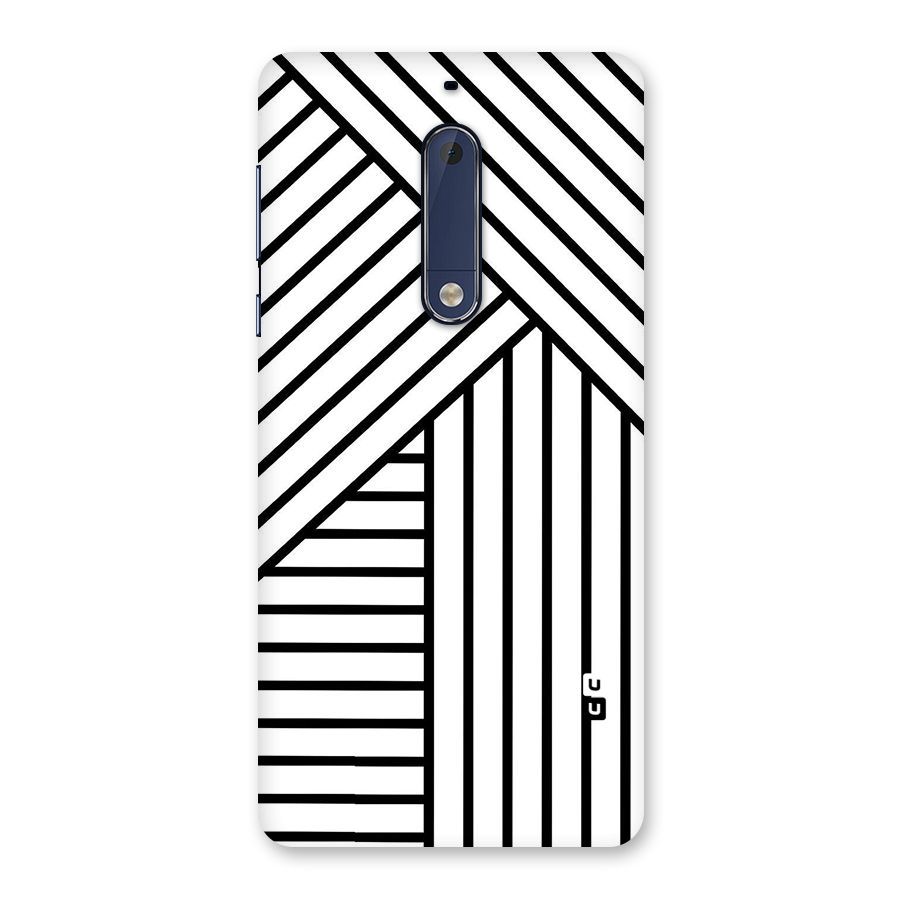 Lines Pattern Stripes Back Case for Nokia 5