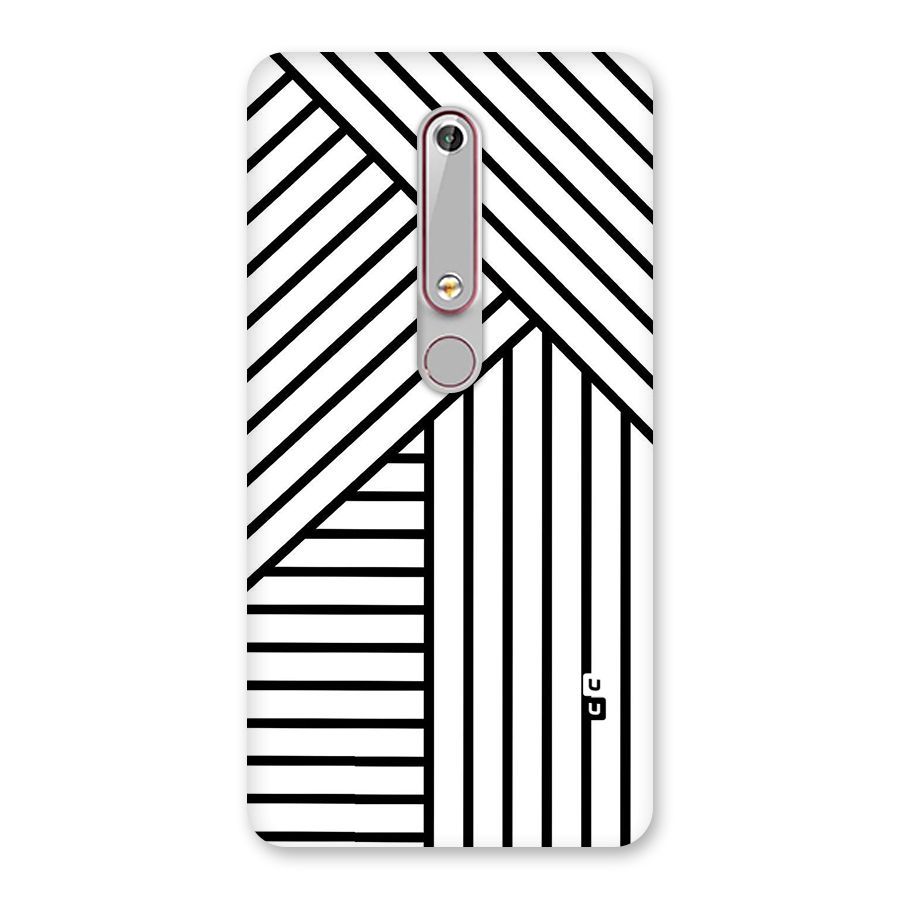 Lines Pattern Stripes Back Case for Nokia 6.1