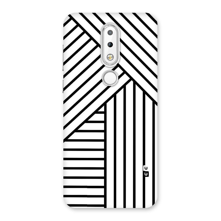 Lines Pattern Stripes Back Case for Nokia 6.1 Plus