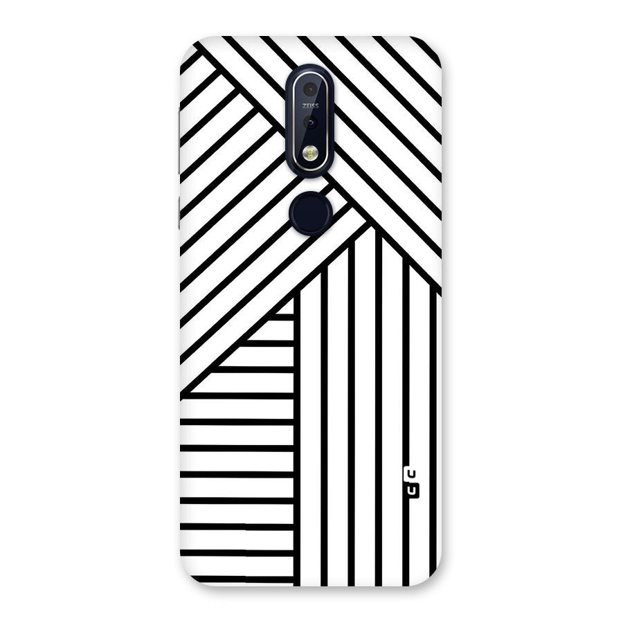 Lines Pattern Stripes Back Case for Nokia 7.1
