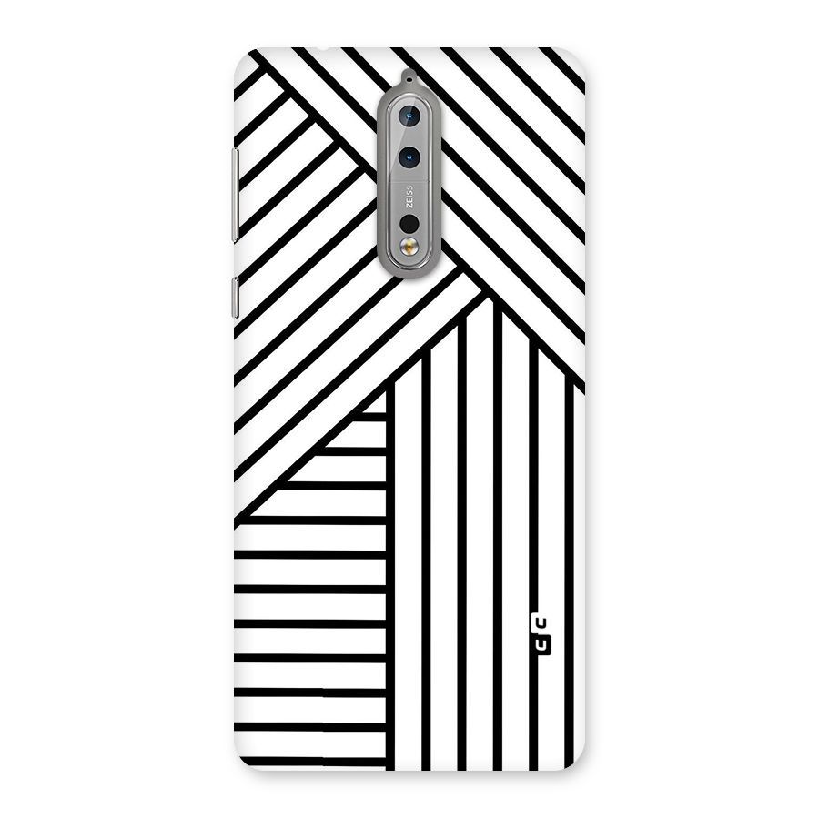 Lines Pattern Stripes Back Case for Nokia 8