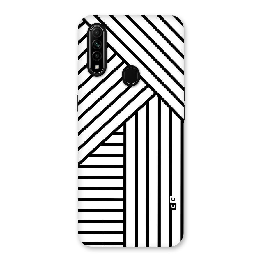 Lines Pattern Stripes Back Case for Oppo A31